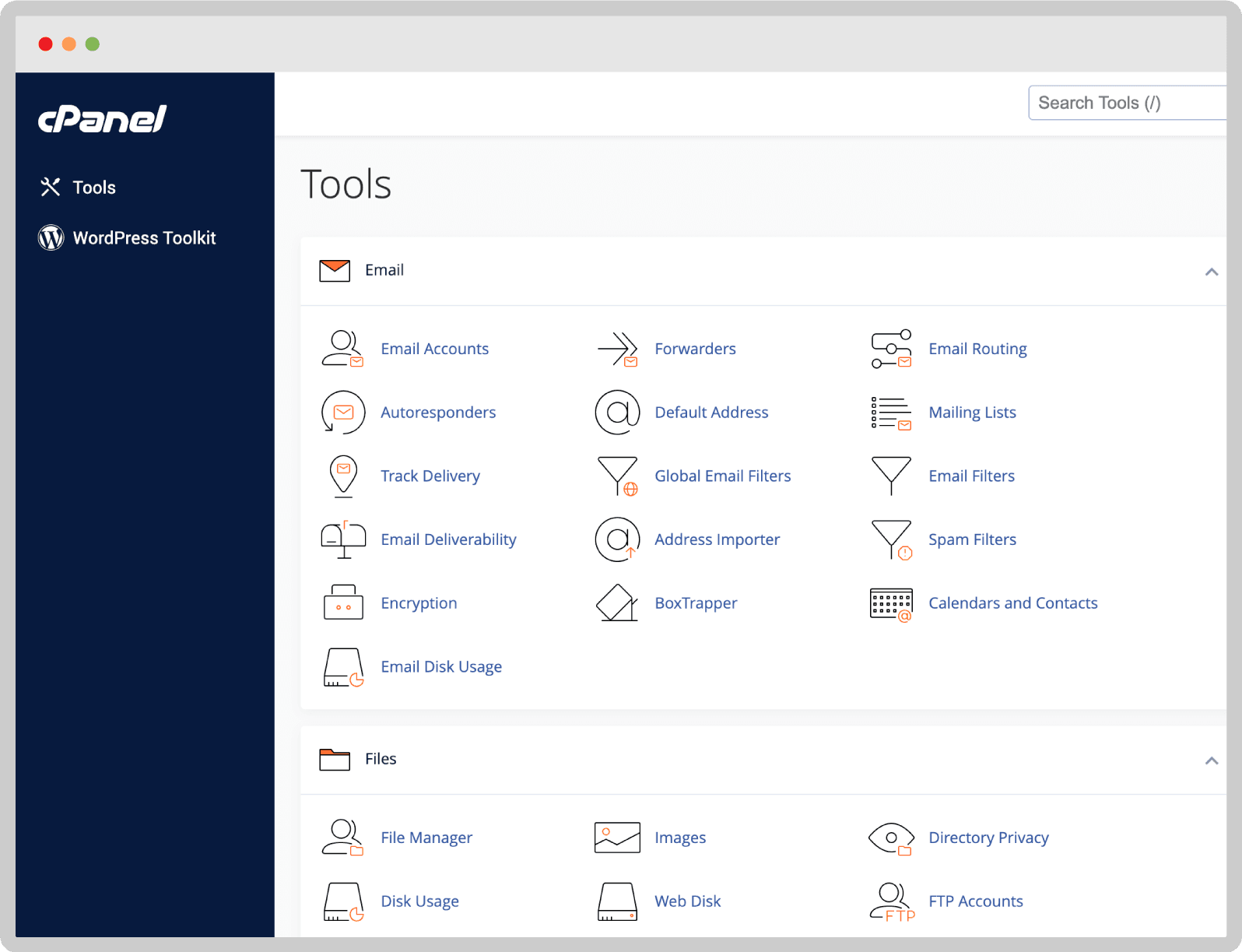 cPanel shared hosting